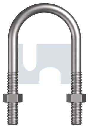 U BOLT ROUND SS 316 M10 ( 15NB) X 22 ( W) X 67 ( L) 